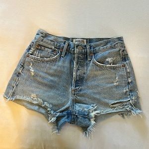 AGOLDE Parker Vintage Loose Fit Cutoff Shorts in swap meet, size 25